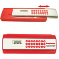 Pencil Case With Sliding Ruler Calculator (Red)
